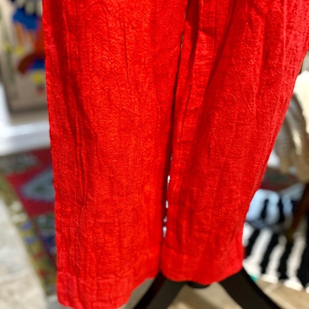 Vintage Red Studded Beaded Embellished Southwestern Lounge Comfy Pants Anthro - Picture 7 of 10